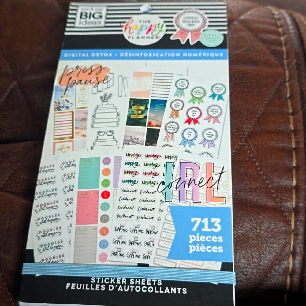 Happy Planner Digital Detox Sticker Book